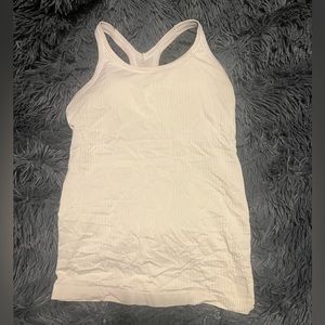 lululemon white ebb to street tank